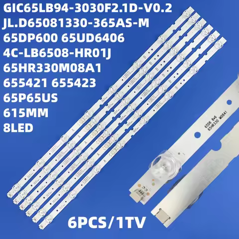 LED strip for Thomson 65P65US TCL 65DP600 65S425TMBA 65EP660 L65P65US 65S421 65HR330M08A1 4C-LB6508-
