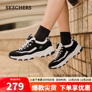斯凯奇（Skechers）经典老爹鞋休闲增高运动女鞋秋冬8730076BKMT黑色/多彩色36