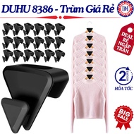 Set of 10 Triangular, Heart-shaped Clothes Hangers to Save Space, Plastic Clothes Hangers