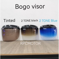 BOGO VISOR TINTED 2 TONE SMOKE BLUE untuk ms88 apola ns88 SGV