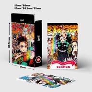 2025 New animated movies LOMO Card Demon Slayer: Kimetsu no Yaiba Infinity Castle 124Pcs Cards Demon