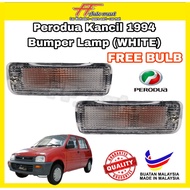 Perodua Kancil Petak 1994 Bumper Lamp Assy (WHITE) - Signal lamp - Include BULB & SOCKET -Lampu Sign