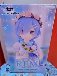 美少女公仔 - FuRyu Trio-Try-iT《Re:從零開始的異世界生活》雷姆 Rem 伴娘造型  有盒 $70