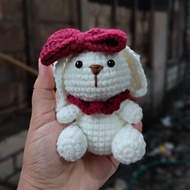 Gantungan kunci rajut // Boneka rajut besar // karakter kelinci