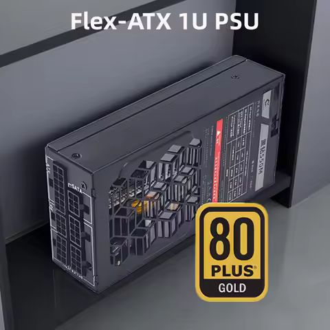 METALFISH Flex 500/600W 80PLUS GOLD Full Modular Power Supply Flex-ATX 1U PSU For ITX Mini PC POS NA
