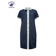 Beverly Hills Polo Club Women’s Spandex Blended with Viscose Dress in Navy REN2024