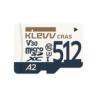 Escenko Akreb KLEVV microSDXC 512GB UHS-I U3 V30 A2 Max Read 100MB/s 4K Support K512GUSD6U3-CA