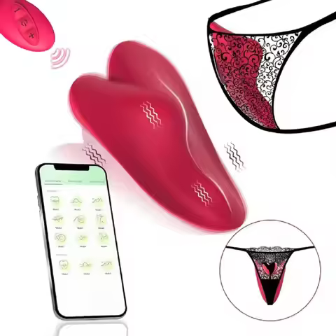 App Cellphone Wearable Couple Vibrator with Remote, Vibrating Panties with 10 Vibration Settings, Mi