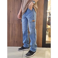 Winsman Mid-Rise Cargo Pants Denim Cargo Pants Men