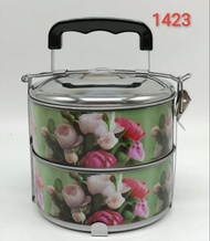 LUNCH BOX STAINLESS STEEL (14CM X 2)