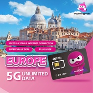 Europe Sim Card【3-30days】【1GB Daily】【2GB Daily 】【3GB Daily 】Travel Sim Card