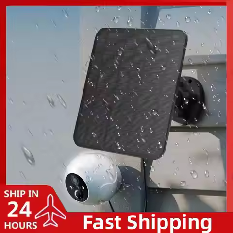 20W/10W 5V Solar Panel Waterproof Micro USB+Type-C Wall Mount Solar Charger For EufyCam 3(S330)/ 3C(
