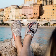 UIN fashion retro sports art casual sneakers travel shoes BLACKPEARL Artist Paint Women Canvas Shoes