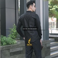 Terlaris Kemeja Batik Pria Prabuseno Original Slimfit Lengan Panjang