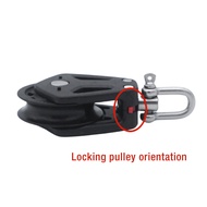Pulley Marine Block Heavy Kayak Pulley Block 2PCS Silent Stainless Steel สำหรับเรือแคนู