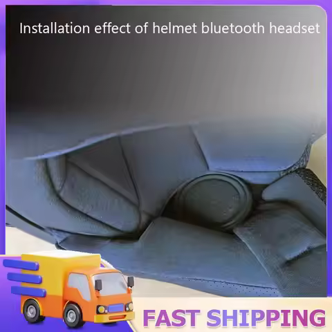 BT17 Motorcycle Helmet Bluetooth-compatible Wireless Headset Handsfree Earphones Headphones
