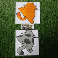 Cat Cutting Stickers, Funny Cat Stickers, Motorcycle Car Stickers