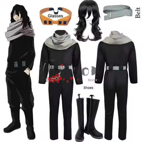 Anime My Hero Academia Aizawa Shouta Cosplay Costumes Eraser Head Glasses Props Cosplay Clothes Men 