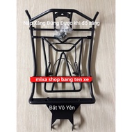 Baga AB 160-150-125 AirBlade 2020-2023 Sơn Đen 10Li Đặc Biệt (Gắn Yên Xe) Inox Sơn Đen Titan Gắn Yên