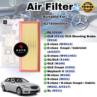 Air Filter Mercedes Benz C218 CLS500 W211 E63AMG W221 S500CGI S63AMG C216 CL500 M112/M272 AIR FILTER