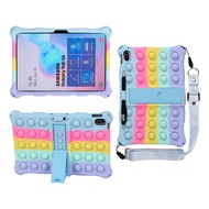 Soft Silicone Case for OPPO Realme Pad mini 8.7 RMP2105 Multi-Viewing Angles with Shoulder Strap Sty