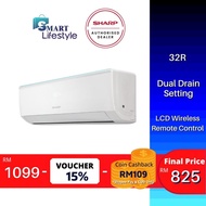 Sharp 1.0HP R32 Air Conditioner AHA9XCD Non-Inverter