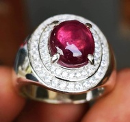 Batu Permata Red Ruby Burma Super mewah crystal HQ termurah asli