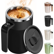 Automatic Stirring Coffee Cup with Temperature Display, Rechargeable Coffee Cup, 13.5 Ounce Self-Sti