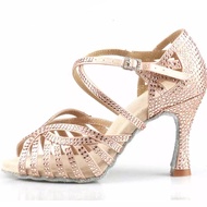 ️ZZLatin Dance Shoes Dance Shoe Adult Women's Mid Heel Dance Shoe Soft Sole Shoes High Heel Latin Dance Shoes Dance Sho