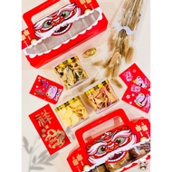 新年礼盒自家手工年饼 龙跃千里礼盒 Chinese New Year 2024 Gift Set 1 Box Homemade CNY Cookies (Mixed Cookies &amp; Traditional CNY Cookies)