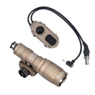 ยุทธวิธี WADSN ไนลอน OGL สีแดงสีเขียวสีฟ้า IR ไฟ LED สีขาว M300 M600 AXON Dual สวิทช์ควบคุม M300A M6