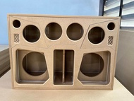 ตู้ลำโพง(งานดิบทรงตู้บลูทูธ)แบนพาสลมหลังดอก10นิ้ว 2ดอกแหลม4นิ้ว2ดอก กลาง 6.5นิ้ว 4 ดอก (ไม้MDF15มิล)