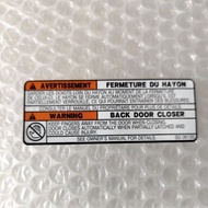 Beckham door closer stickers