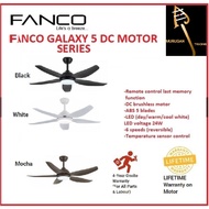 INSTALLATION PROMOTION  Fanco Galaxy 5 DC 38/48/56 Inches Ceiling Fan With Remote Control and 24W 3 Tone LED Light