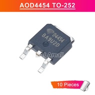 10pcs D4454 TO-252 4454 AOD4454 TO252 SMD N-channel 150V/20A MOSFET Transistor new original IC EO7N