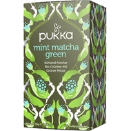 PUKKA Mint Matcha Green Tea พอกก้า มิ้นท์ มัทฉะ ชาเขียว (Imported) 1.5g. x 20sachets