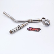 คอท่อพร้อมใส้ เวฟ125i ปี2023 / เวฟ110i (ปี2021) ขนาด20-25 มิล NKracing