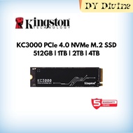 Kingston KC3000 PCIe 4.0 NVMe M.2 SSD SKC3000S / 512GB /1TB / 2TB /4TB - Up to 7,000MB/s
