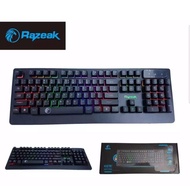 RAZEAK OSIRIS KG8702 Keyboard คีย์บอร์ดมีไฟ กดดัง (สีดำ)