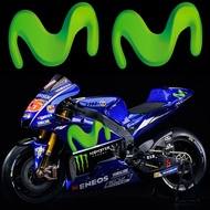 Movistar Motorbike Vinyl Stickers Reflective Waterproof Motorcycle Decals Locomotive Modification Ca