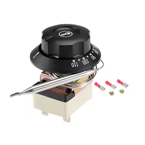 Uxcell 1NO 1NC 250V 16A 30-110C 0-300C 50-400C Temperature Control Switch Capillary Thermostat for O
