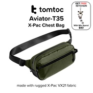 tomtoc Aviator-T35 X-Pac Sling Bag | Crossbody Bag | Chest Bag | Shoulder Bag with RFID Blocking | 1