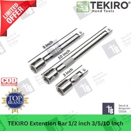 TEKIRO EXTENSION BAR 1/ 2 x 3 1/ 2 x 5 1/ 2 x 10 inch - SOCK CONNECTION 1/2"x3" 1/2"x5" 1/2"x10" Ext