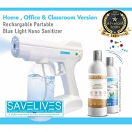 STOCK IN MALAYSIA SAVELIVES NANO SANITIZER GUN + DUO SOLUTION SET