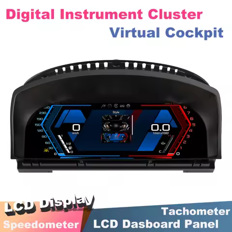 LCD CarPlay Speedometer For BMW 7 Series E65 E66 2002-2008 12.3''Digital Dashboard Panel Instrument 