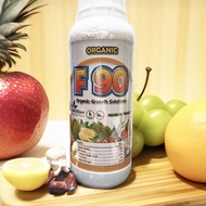F90 organic fertilizer 1 liter bottle. Helps plants grow green well, plants grow strong roots, sprou