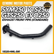 SYM250 VTS250 GTS250 EVO250 EXHAUST FRONT PIPE (STANDARD) EKZOS MUFFLER PIPE DEPAN NECK SYM VTS GTS 