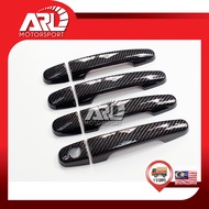 Toyota Camry XV30 ACV30 ACV31 Chrome Handle Carbon Design Handle Bowl Cup Cap Protector Cover Trim F