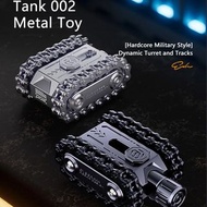 Mini Tank 002 EDC Stress Relief Toy - Press Rotate & Slide Features Fidget Spinner Fidget Toy Stress