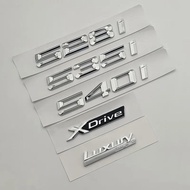 3d Chrome Car Trunk Letters 528i 535i 540i Logo Luxury Line Badge Xdrive Emblem Sticker For BMW E60 